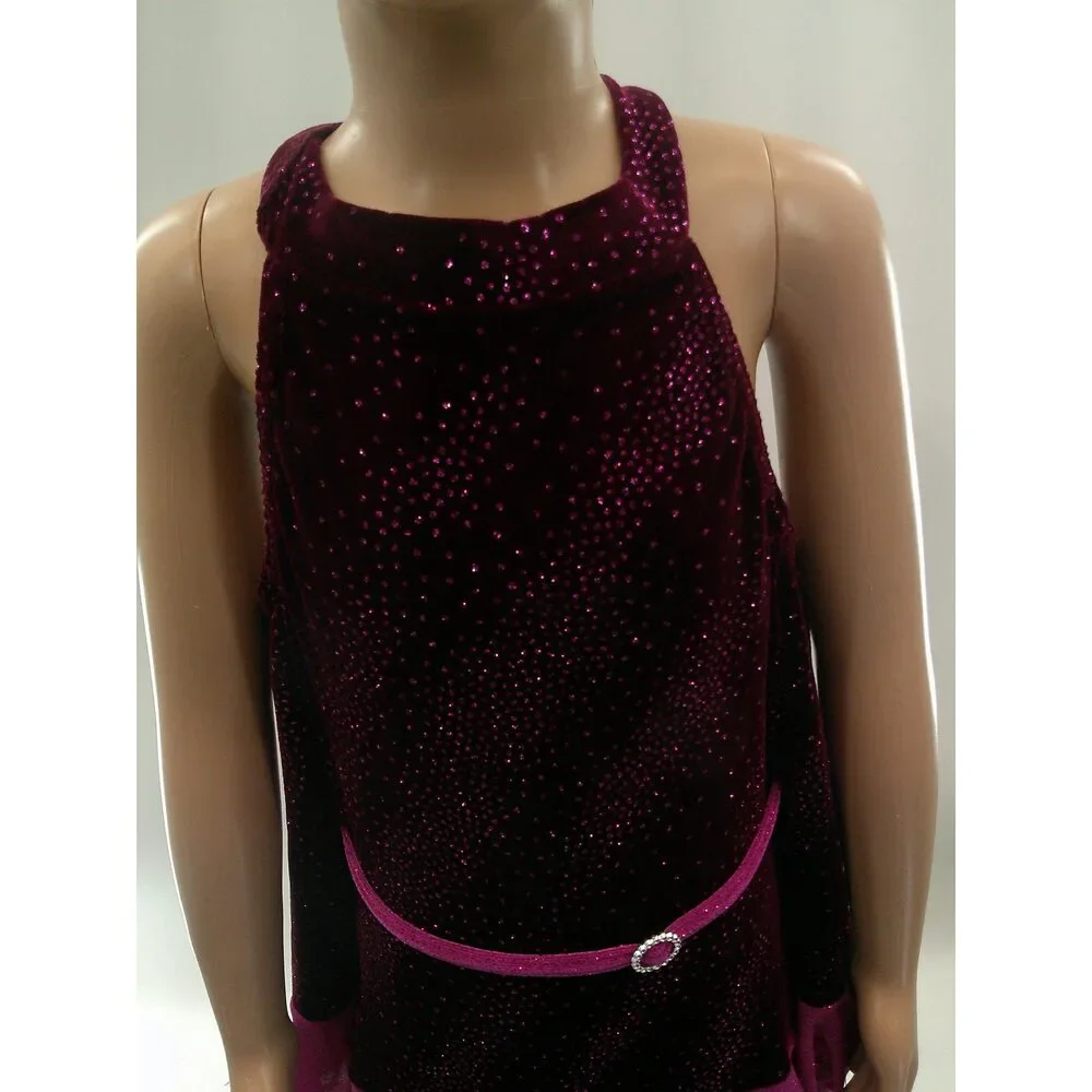 Pre-Owned Dance Costume Large Child Magenta Costume Gallery Jazz Tap Clogging D